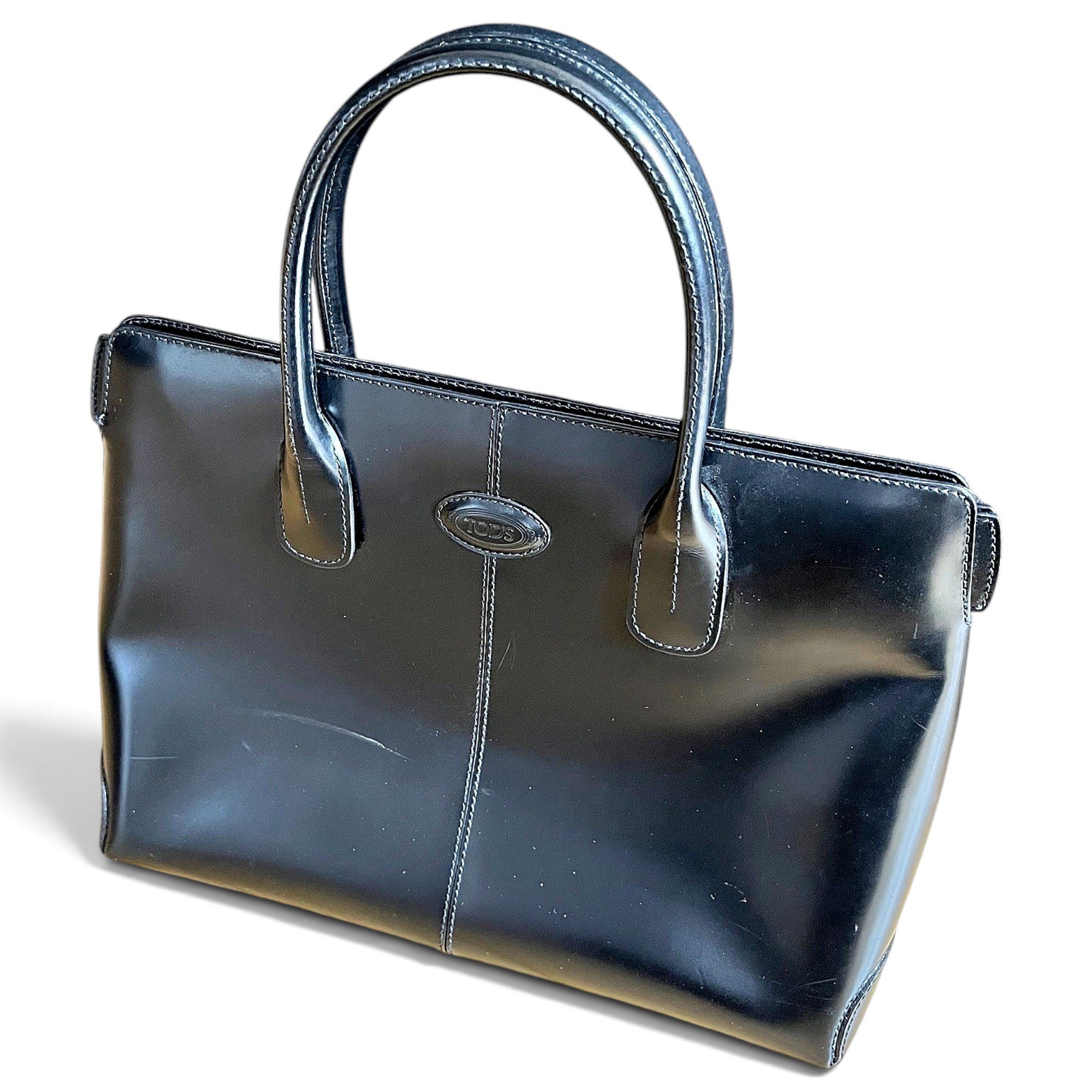 D Bag leather tote