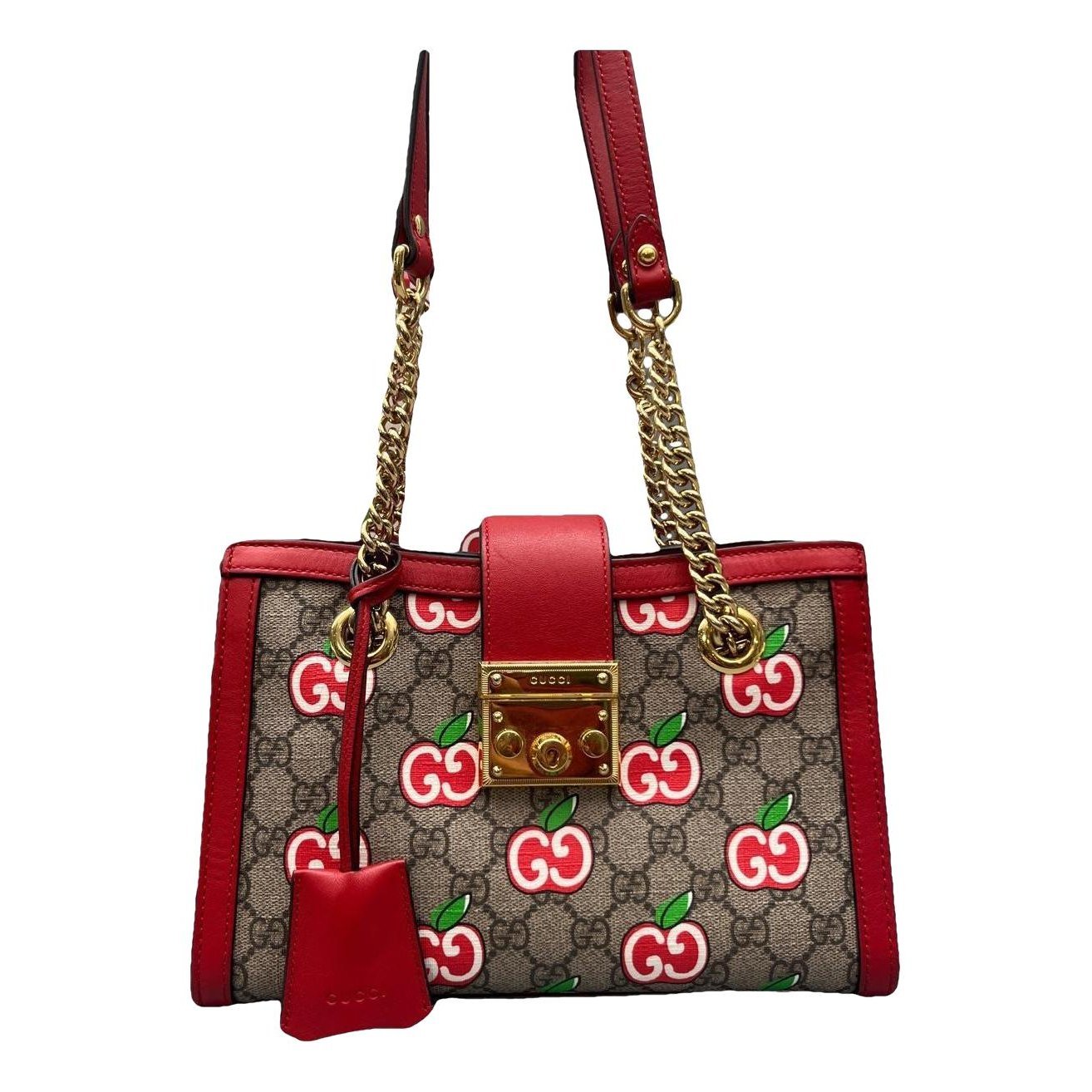 Padlock leather tote