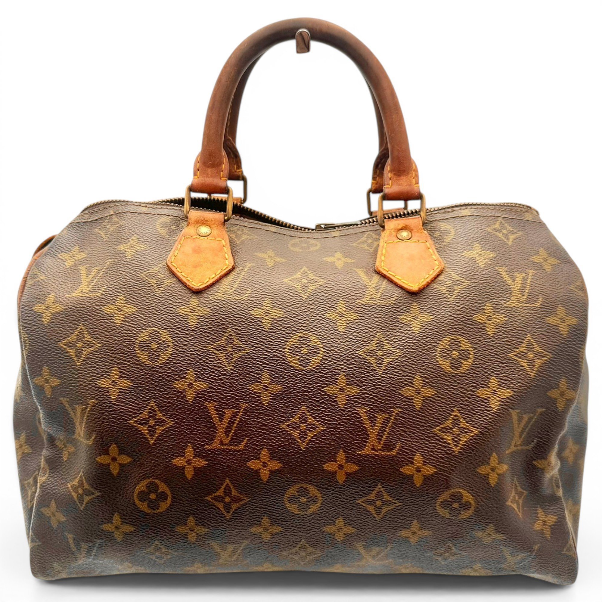 Speedy leather handbag