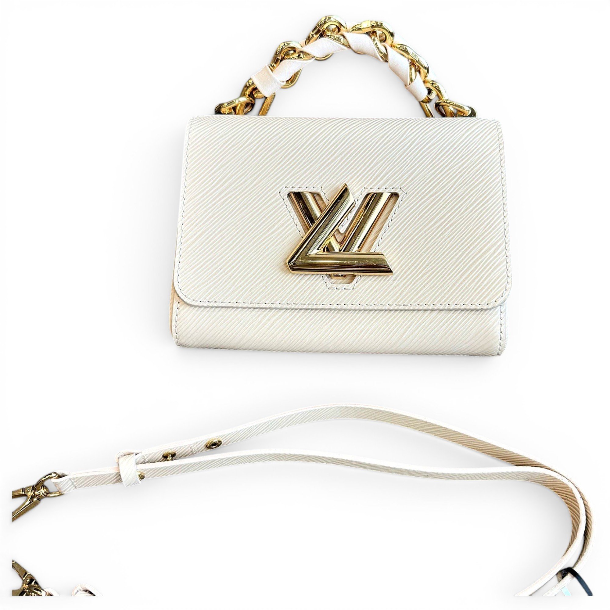 Twist leather handbag