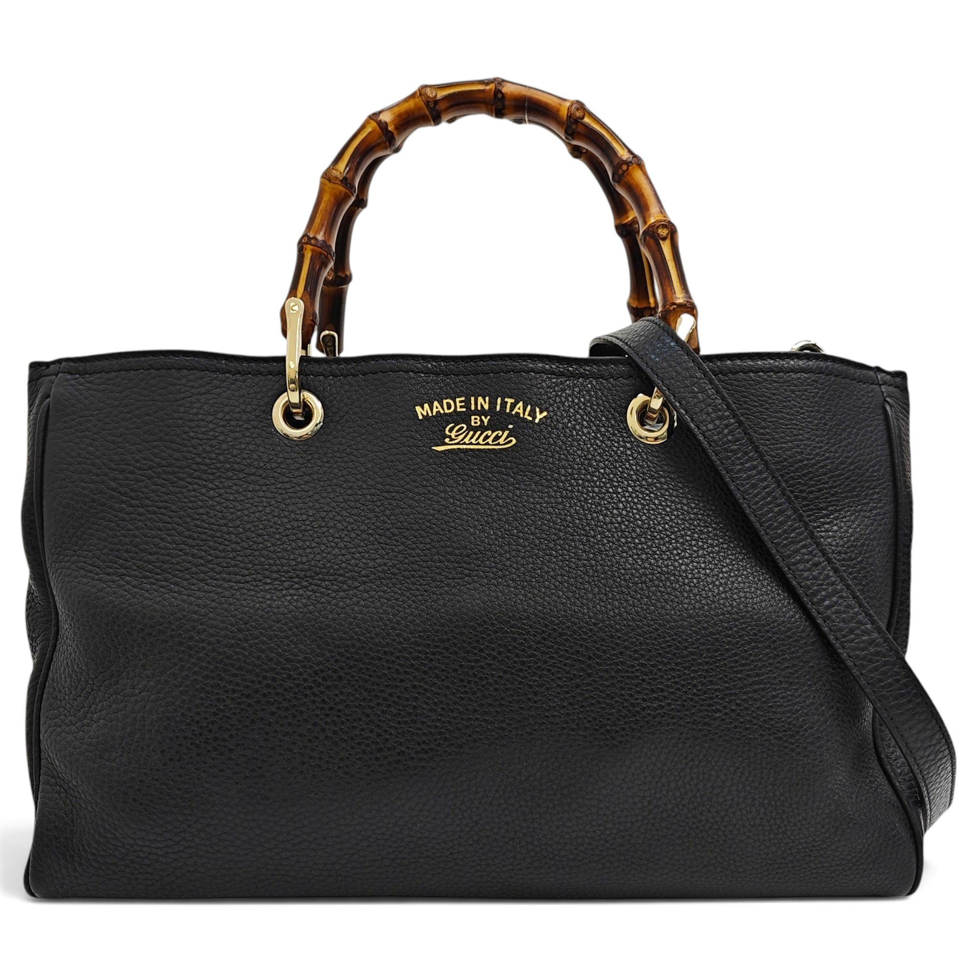 Bamboo Shopper leather tote