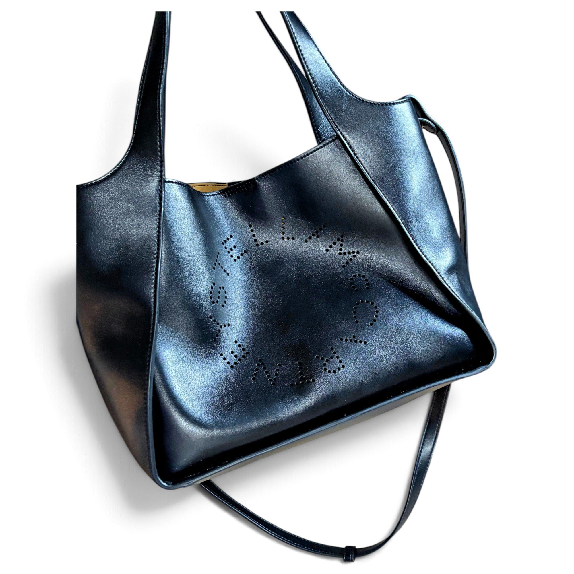 Logo vegan leather crossbody bag