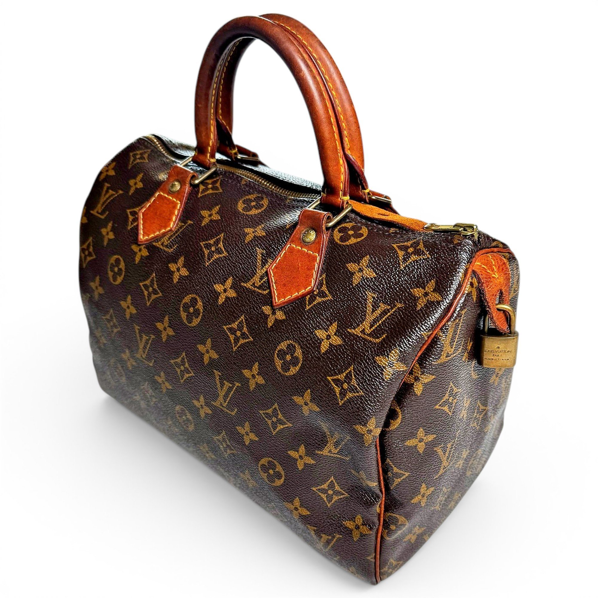 Speedy leather handbag