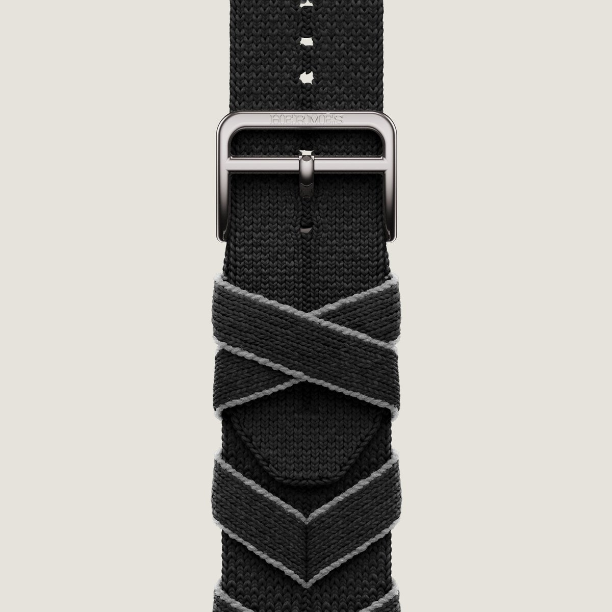 Hermès Band Apple Watch Hermès Single Tour 46 mm Bridon Lisere