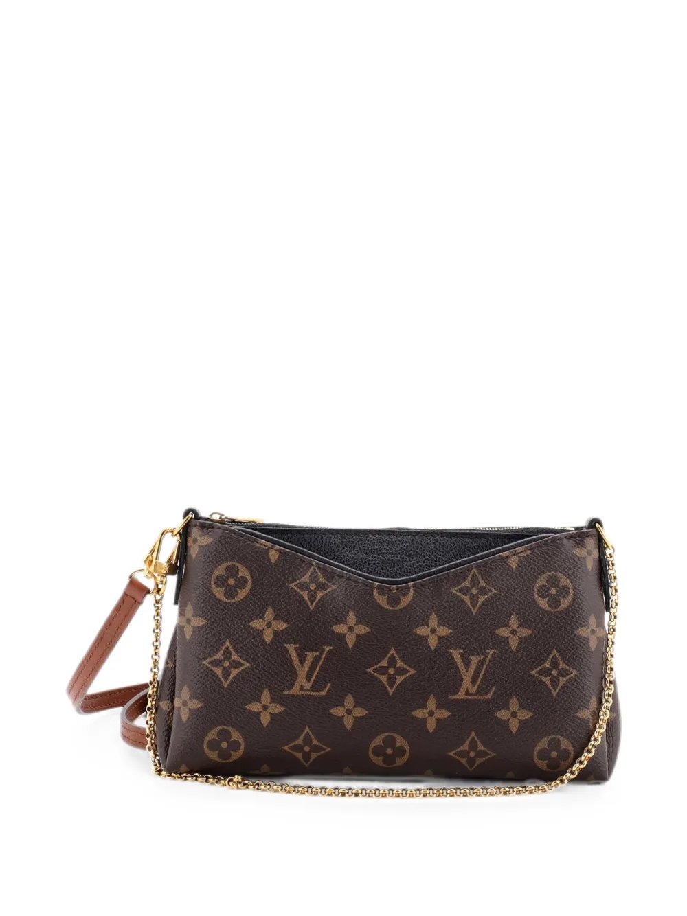 Pallas Monogram Canvas with Leather clutch bag