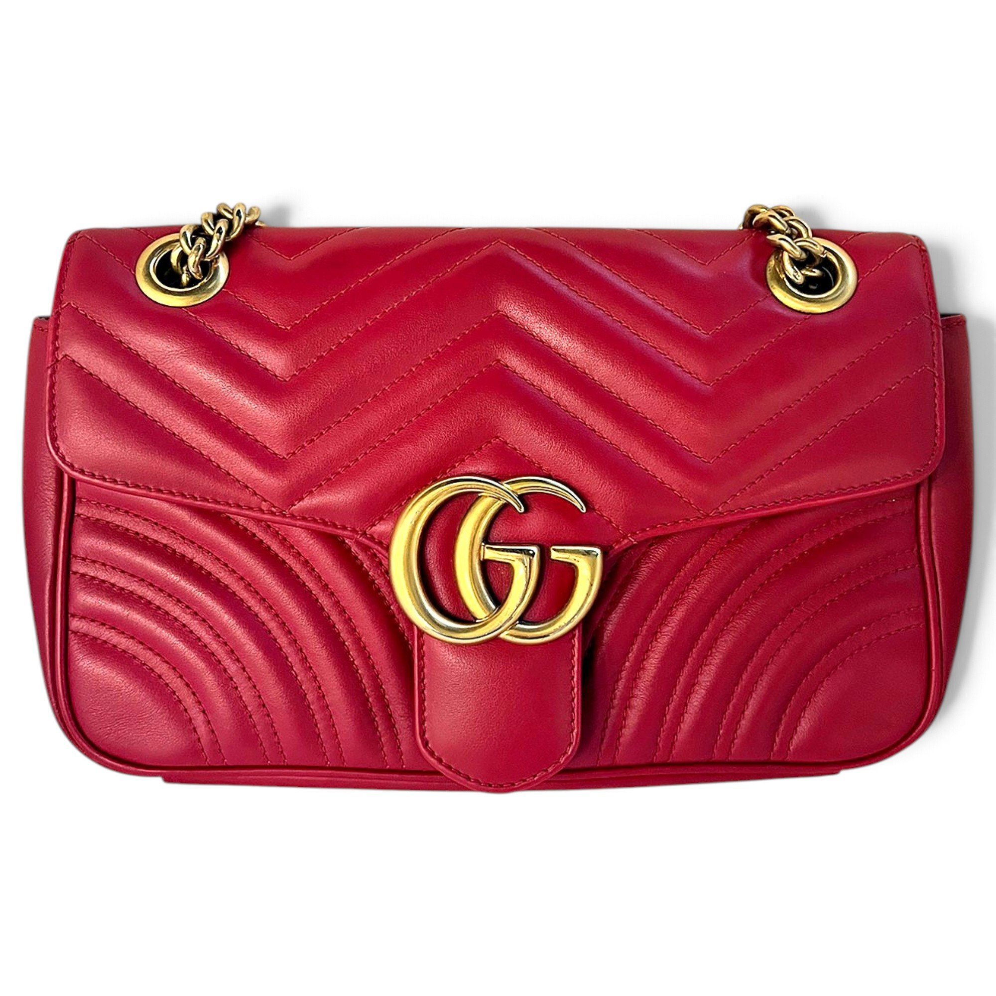 GG Marmont Flap leather crossbody bag