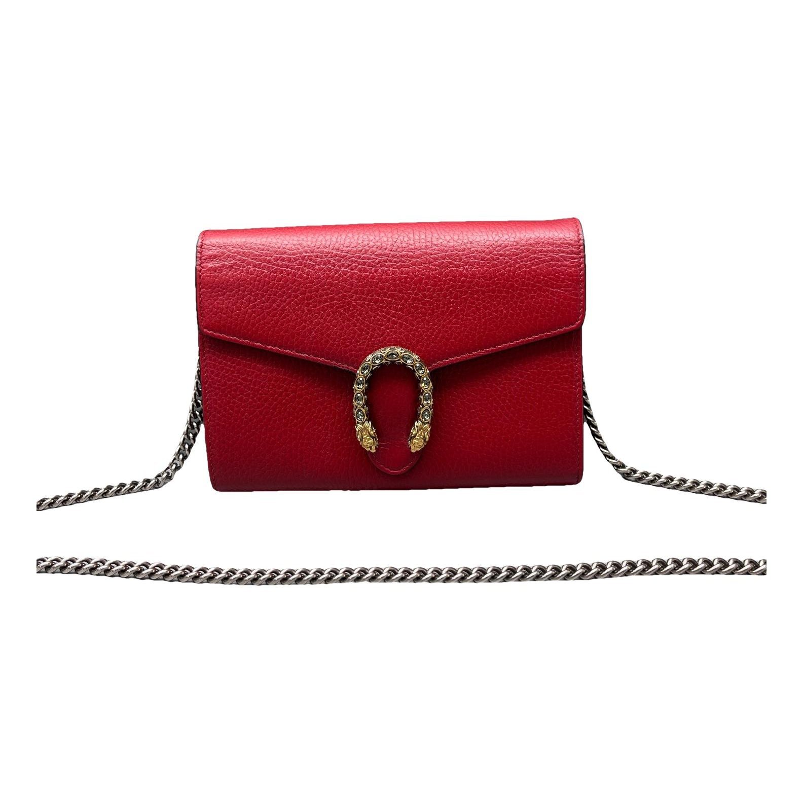 Dionysus Chain Wallet leather handbag