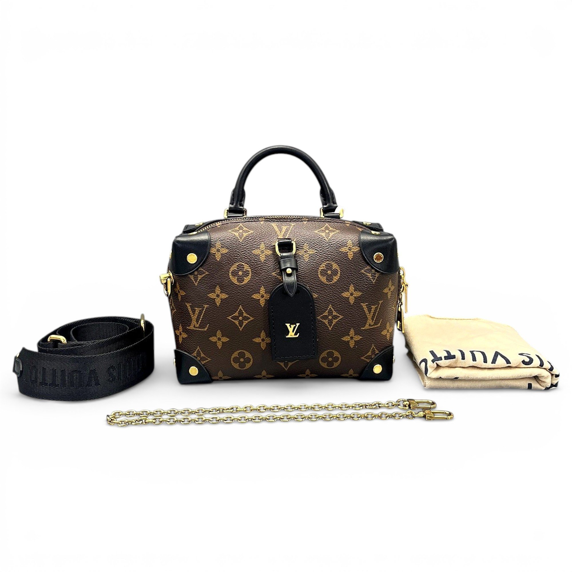 Petite Malle Souple leather handbag