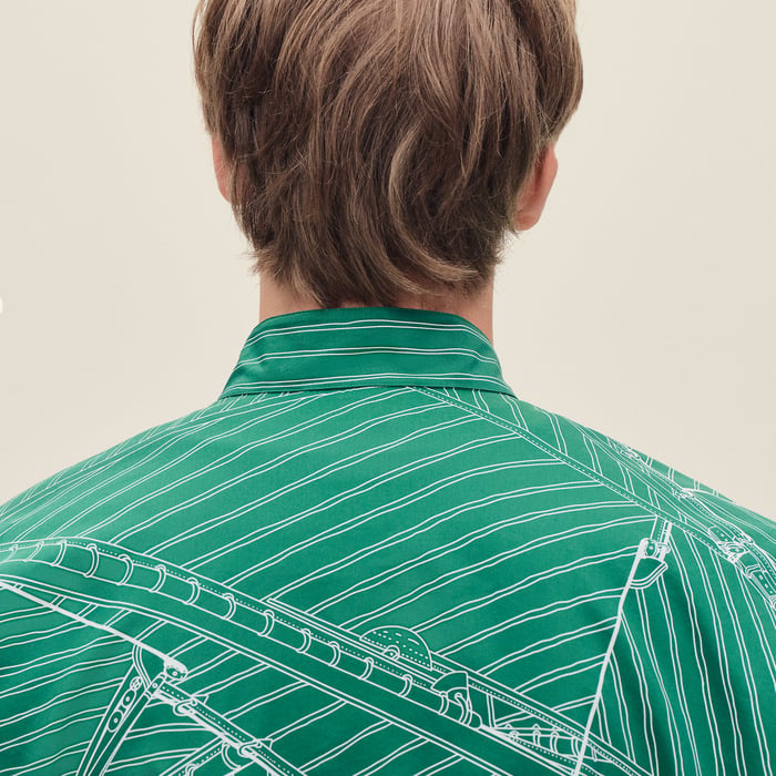 Menthe "Vent Portant Finesse" Zipped Jacket