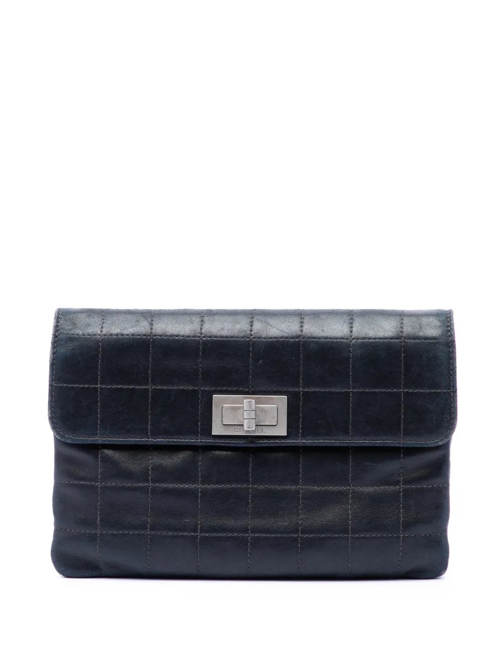 2000-2002 Choco Bar Lambskin Reissue 2.55 Flap clutch bag