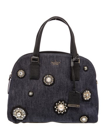 Denim Top Handle Bag