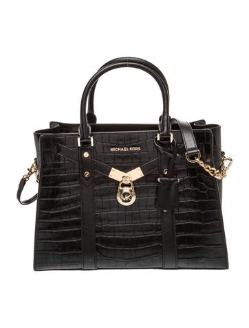 Michael Kors Embossed Leather Top Handle Bag