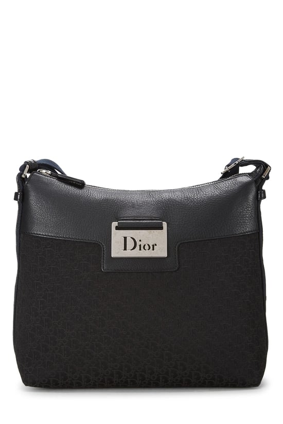 Dior Black Canvas Street Chic Shoulder Bag