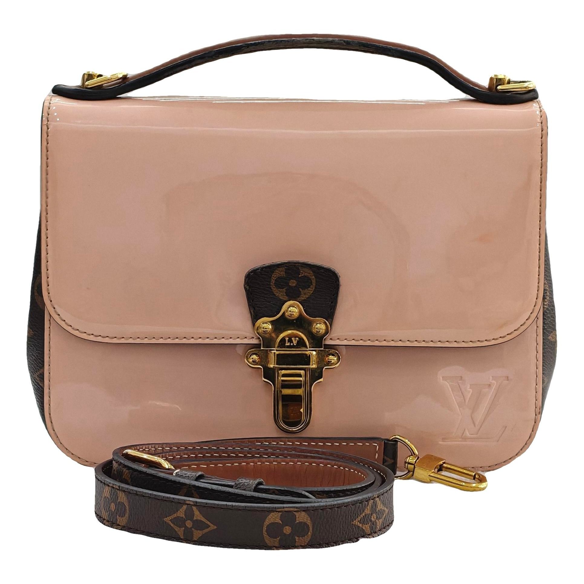 Cherrywood leather handbag