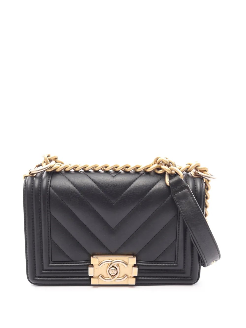 2019 Small Chevron Lambskin Boy Flap crossbody bag