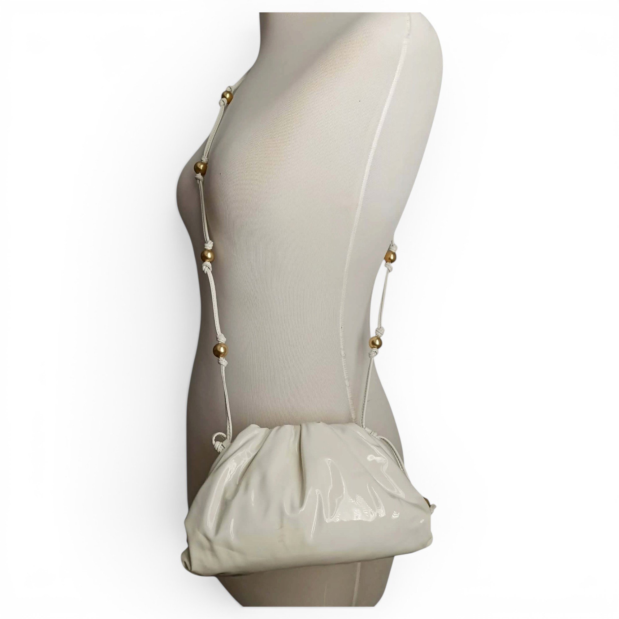 Bottega Veneta Pouch patent leather crossbody bag