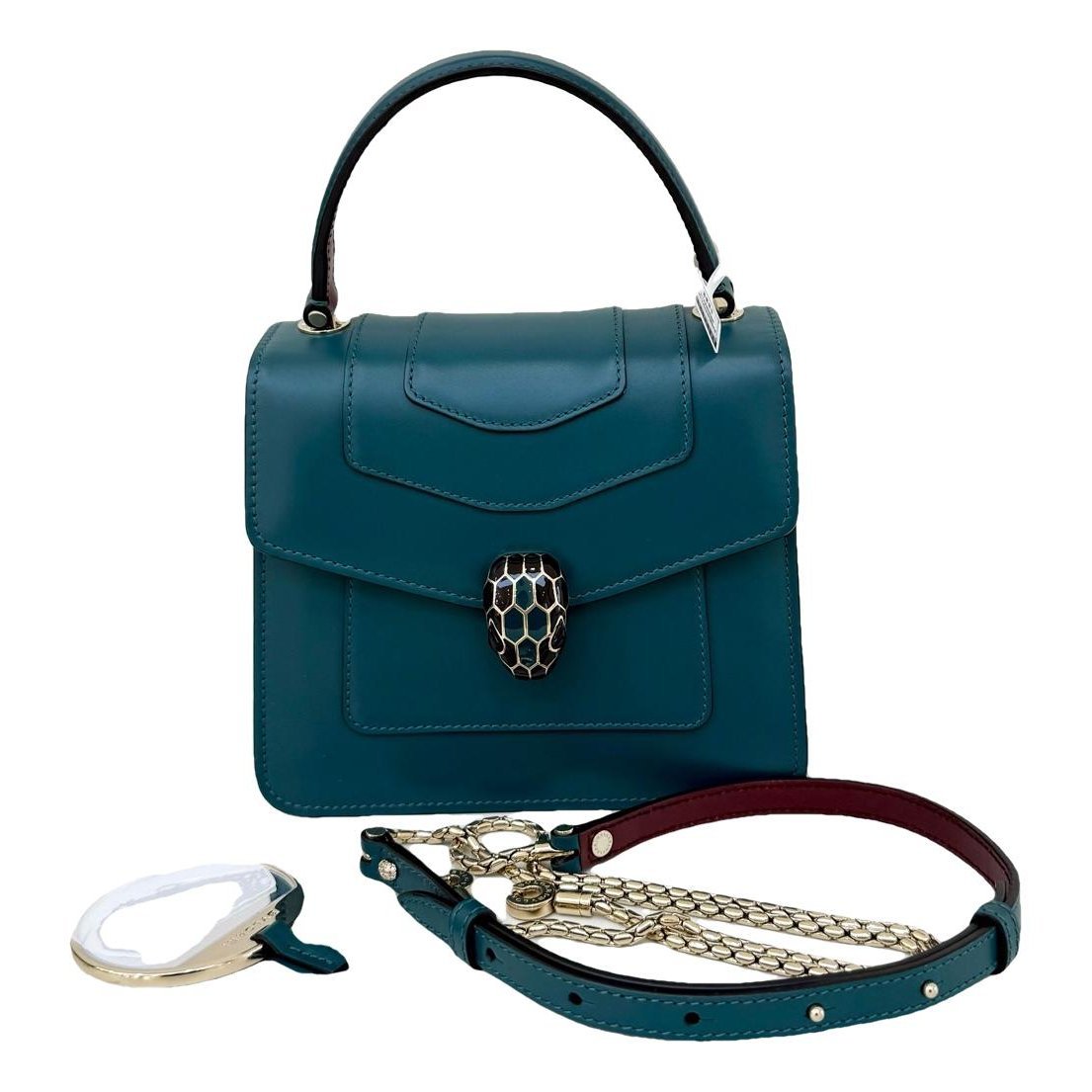 Serpenti leather handbag