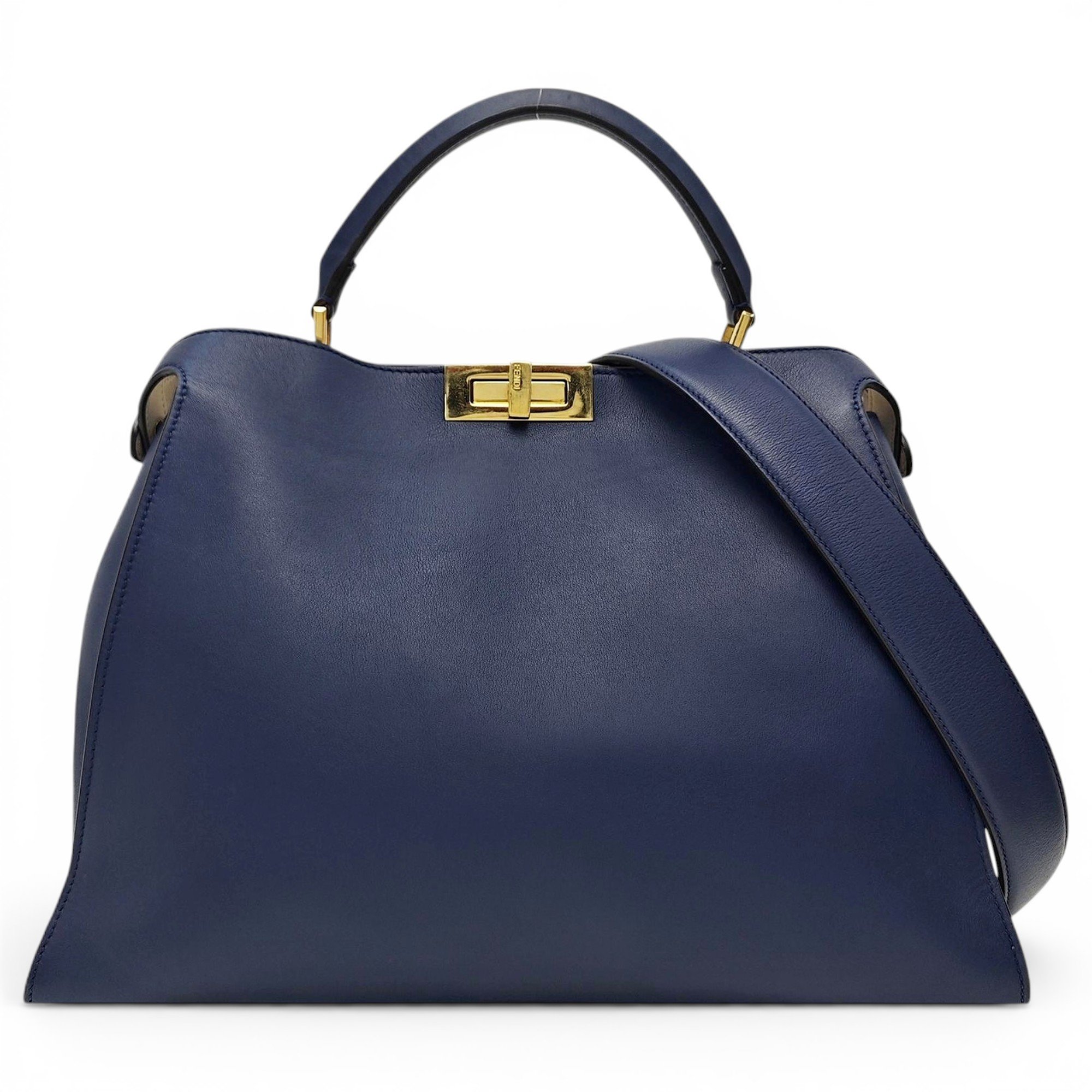 Peekaboo leather handbag