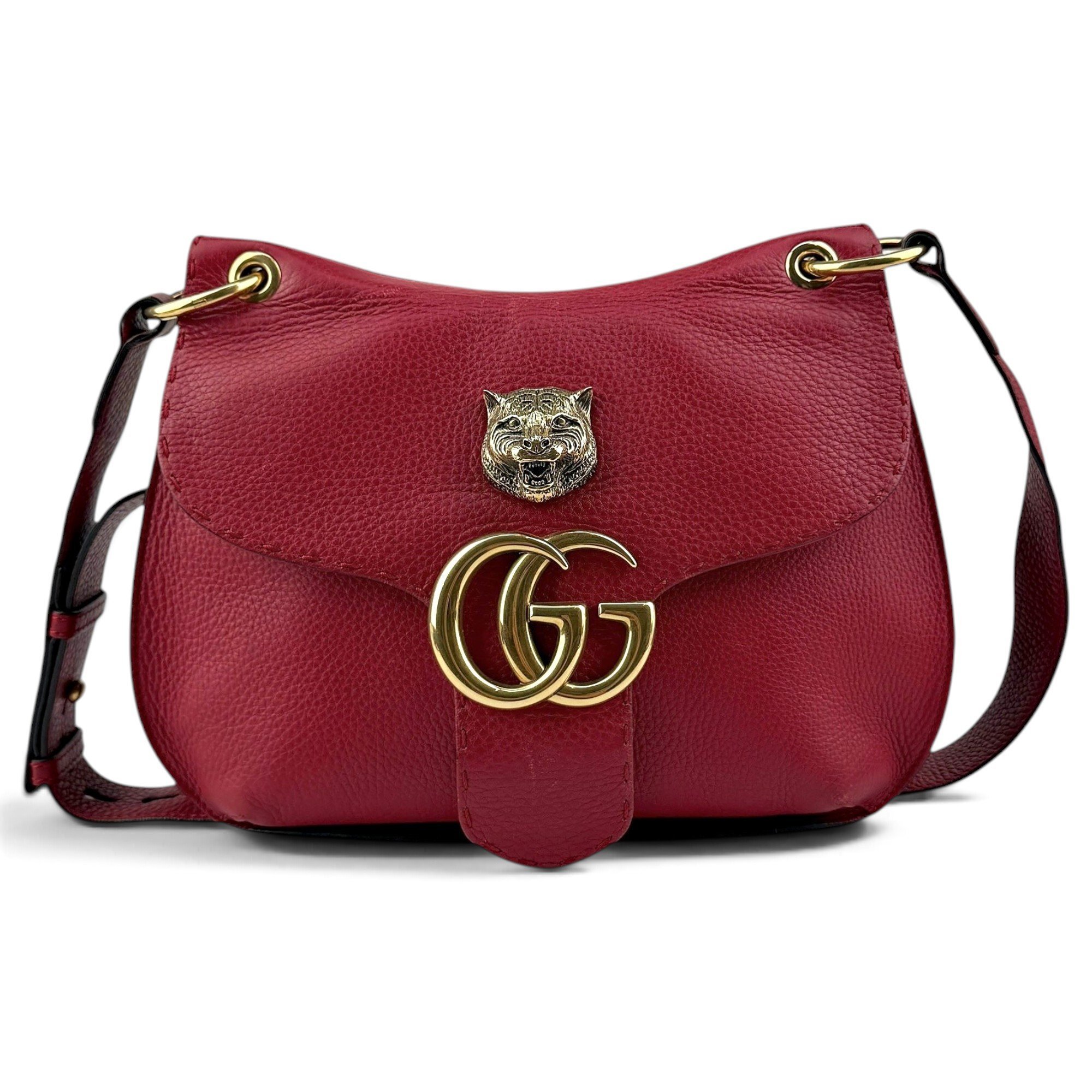 GG Marmont Animalier leather handbag