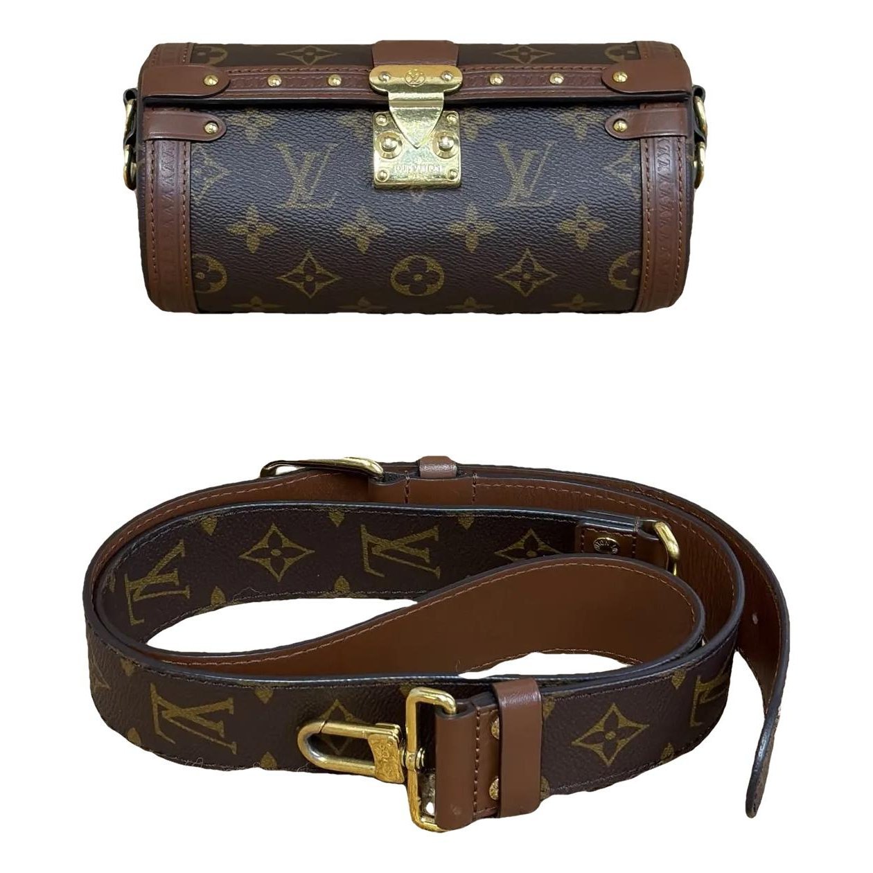 Papillon Trunk leather handbag