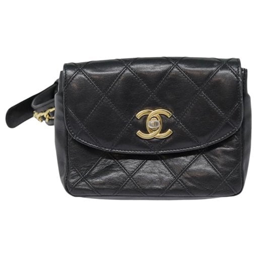 Leather clutch bag
