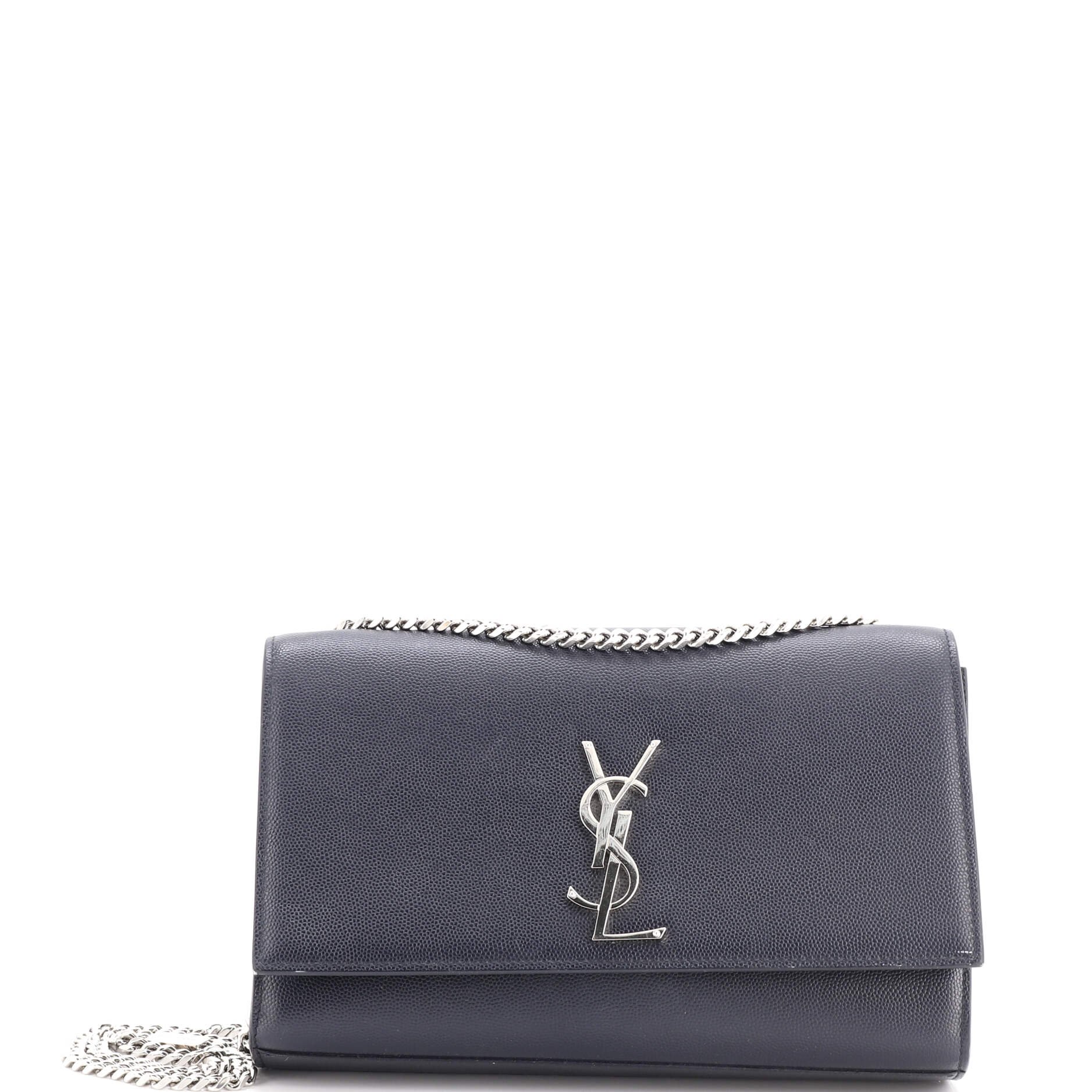 Classic Monogram Crossbody Bag Grainy Leather Medium