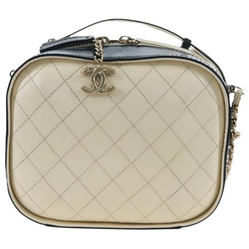 Vanity leather handbag