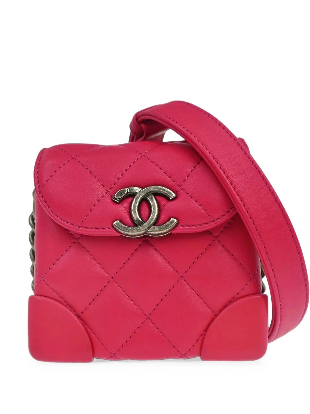 2019 diamond-quilted Vanity shoulder bag