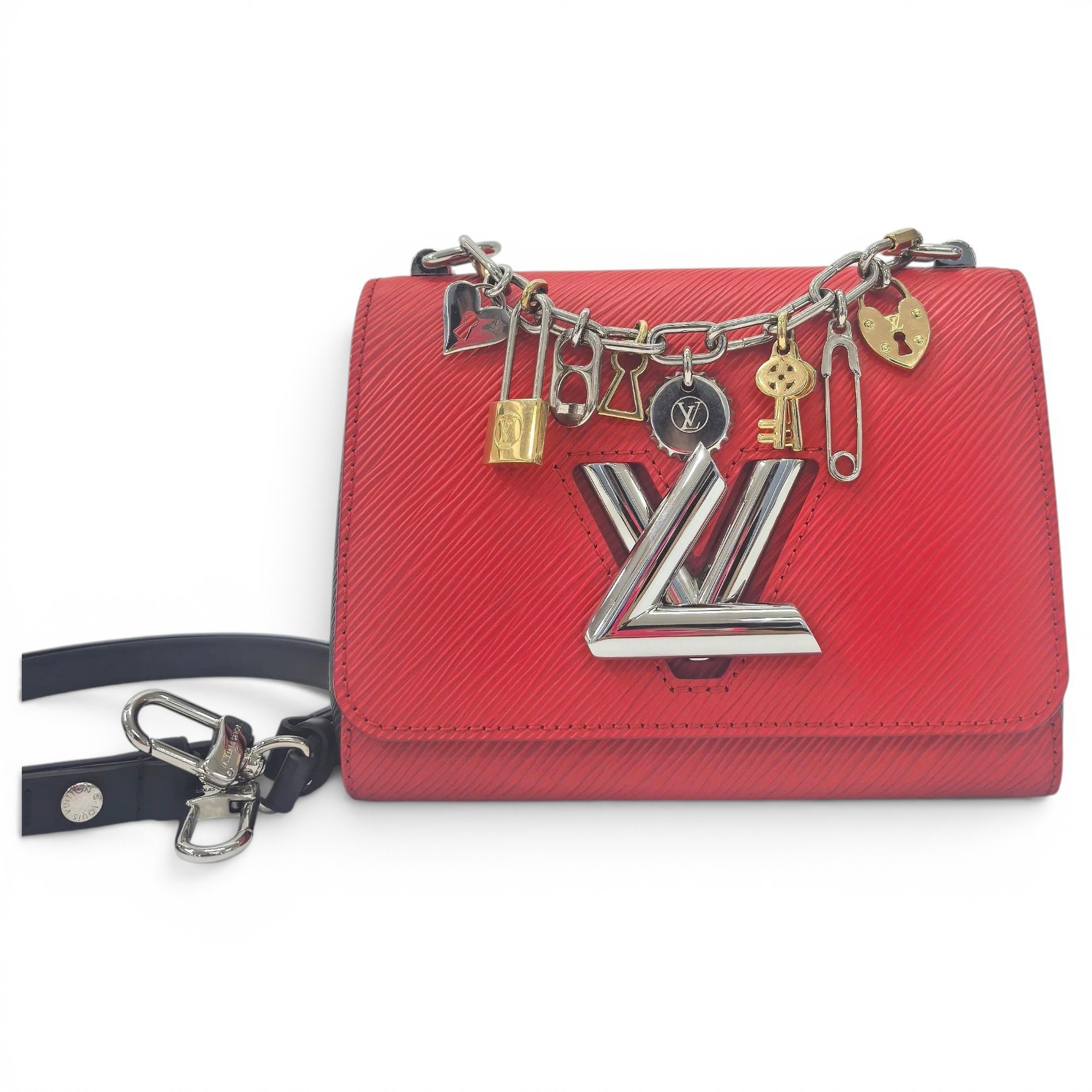 Twist leather crossbody bag