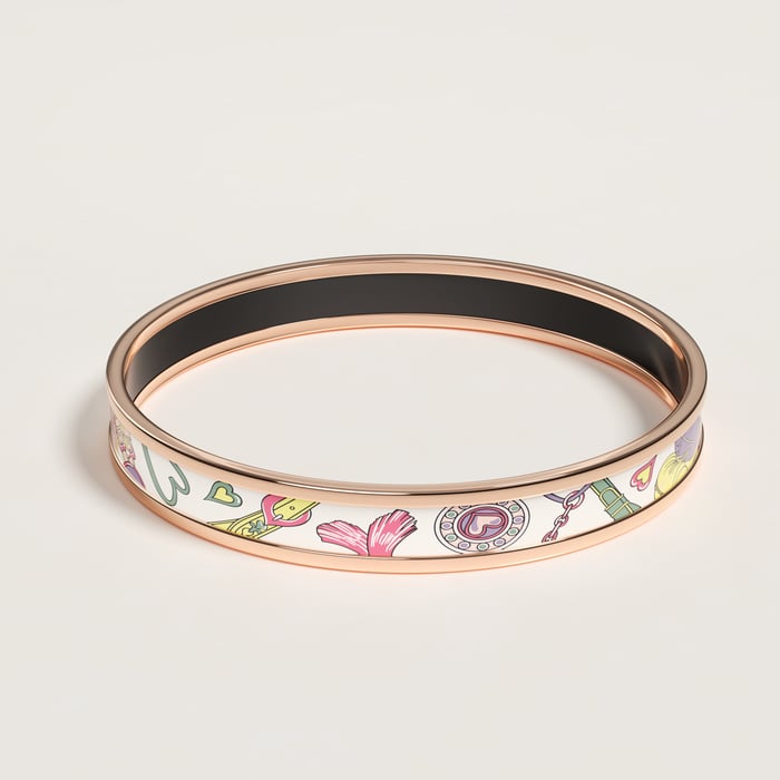 Jasmin Harnais De Coeur Bangle