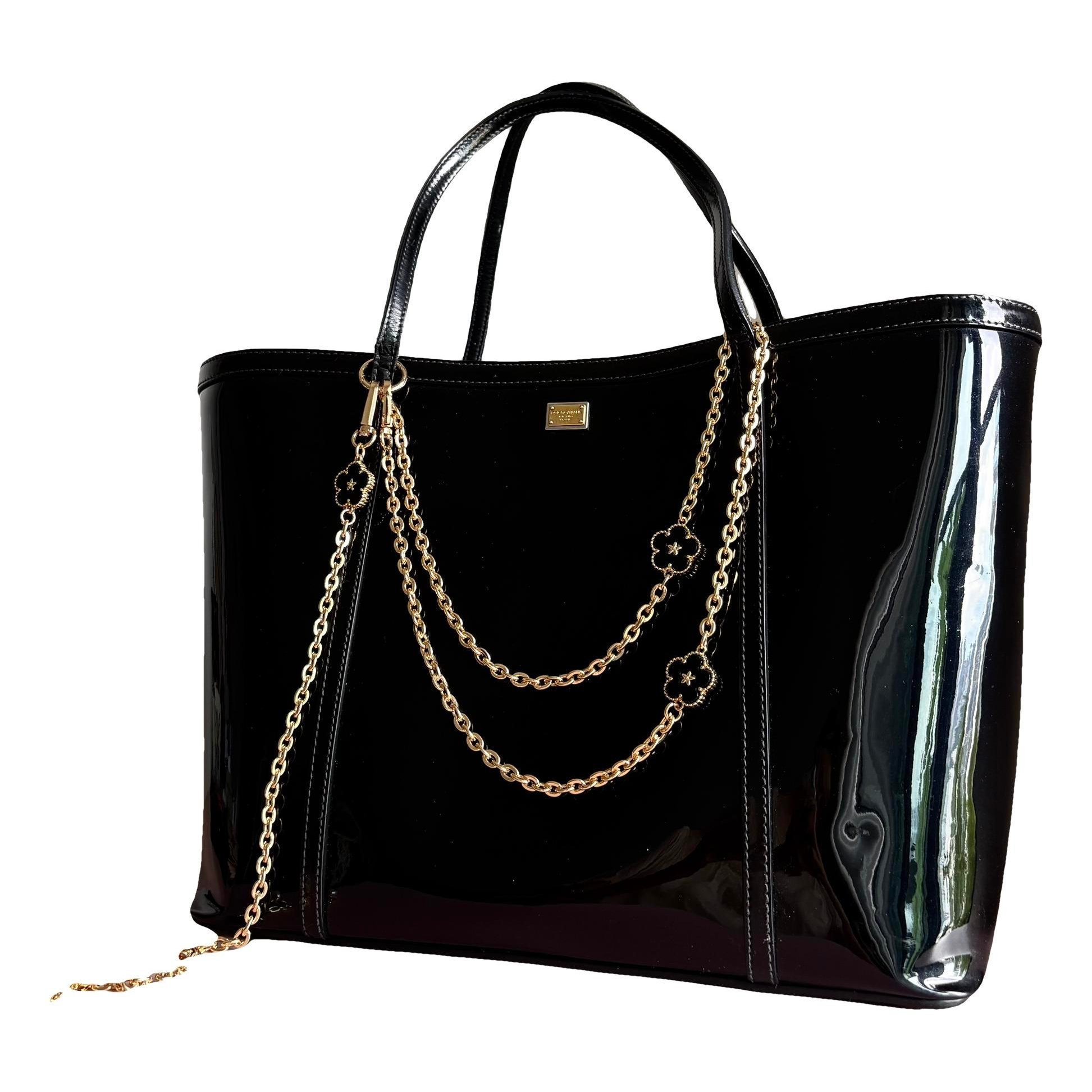 Devotion patent leather tote