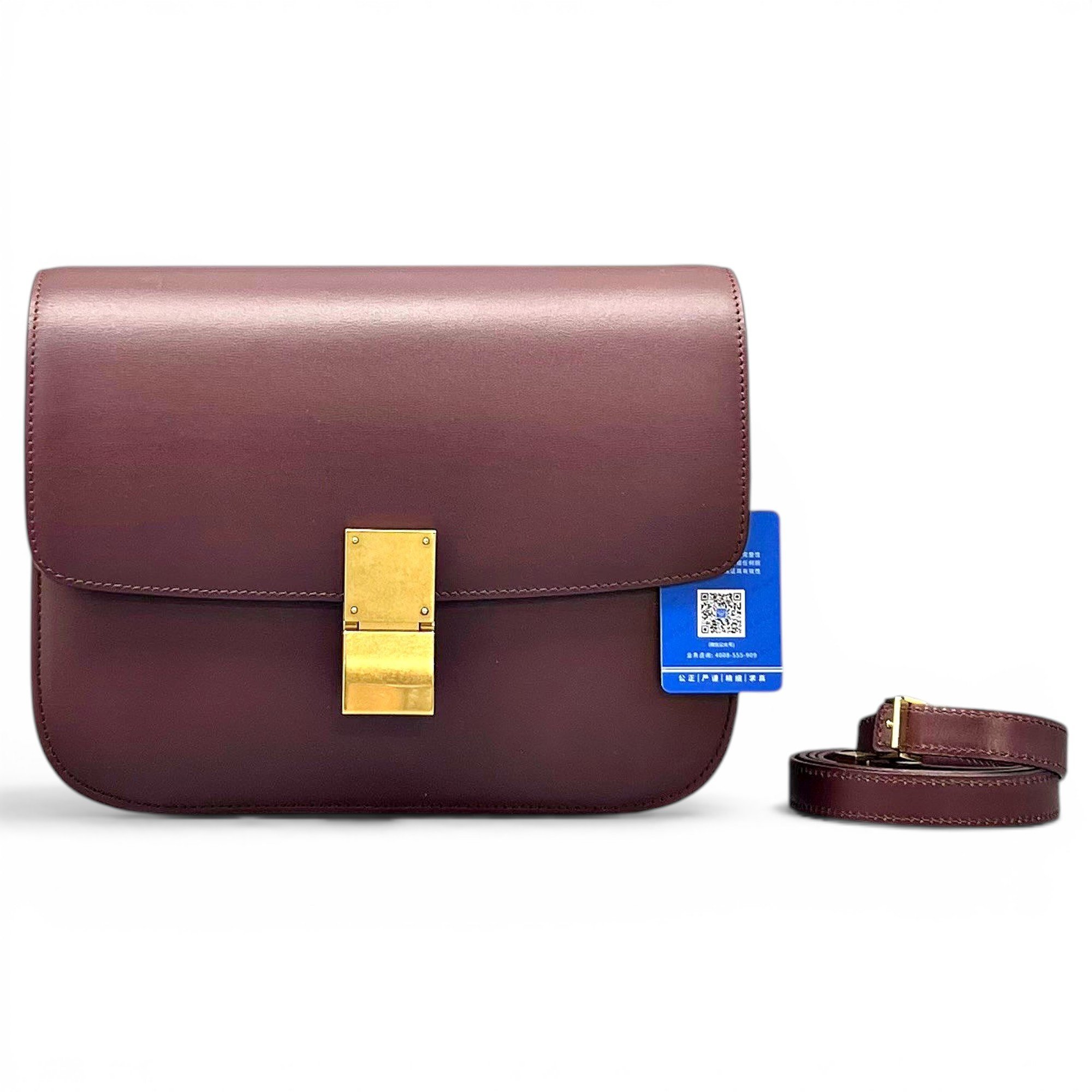 Classic leather crossbody bag