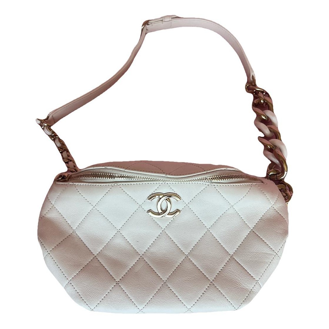 Leather clutch bag