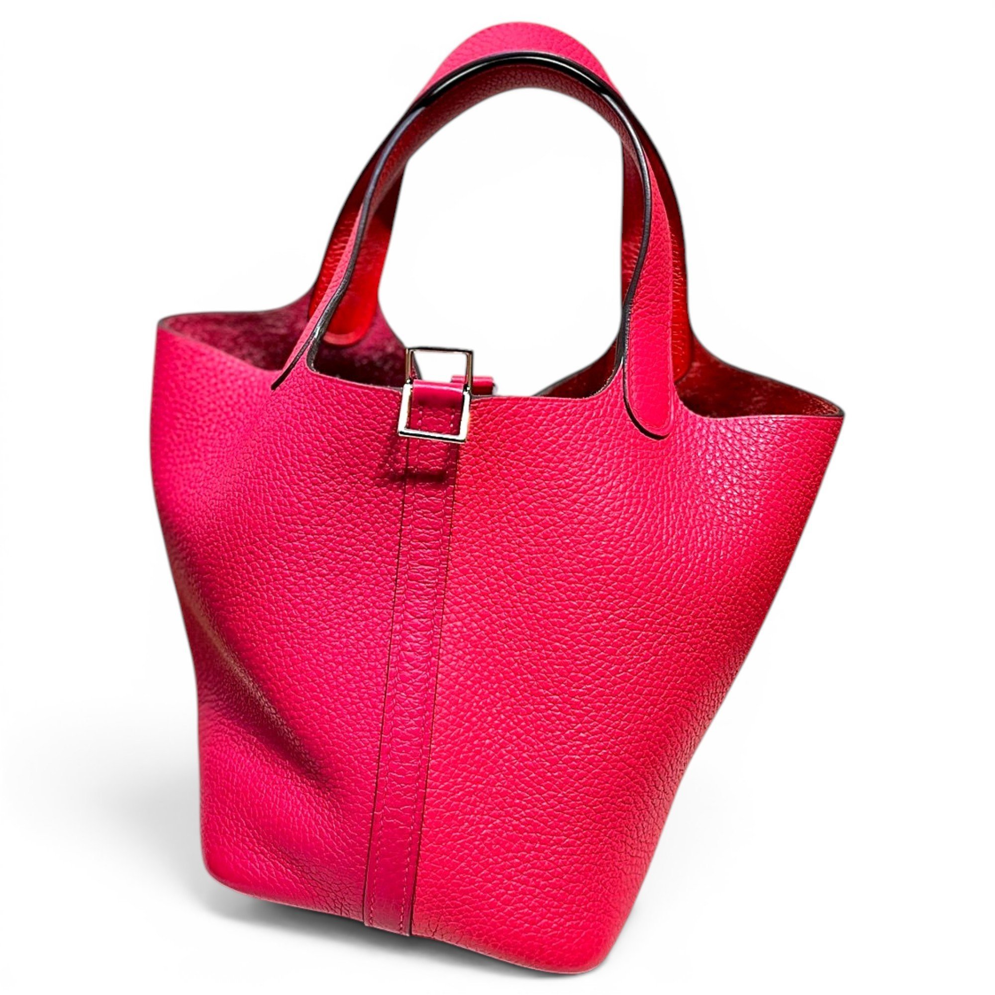 Picotin leather tote