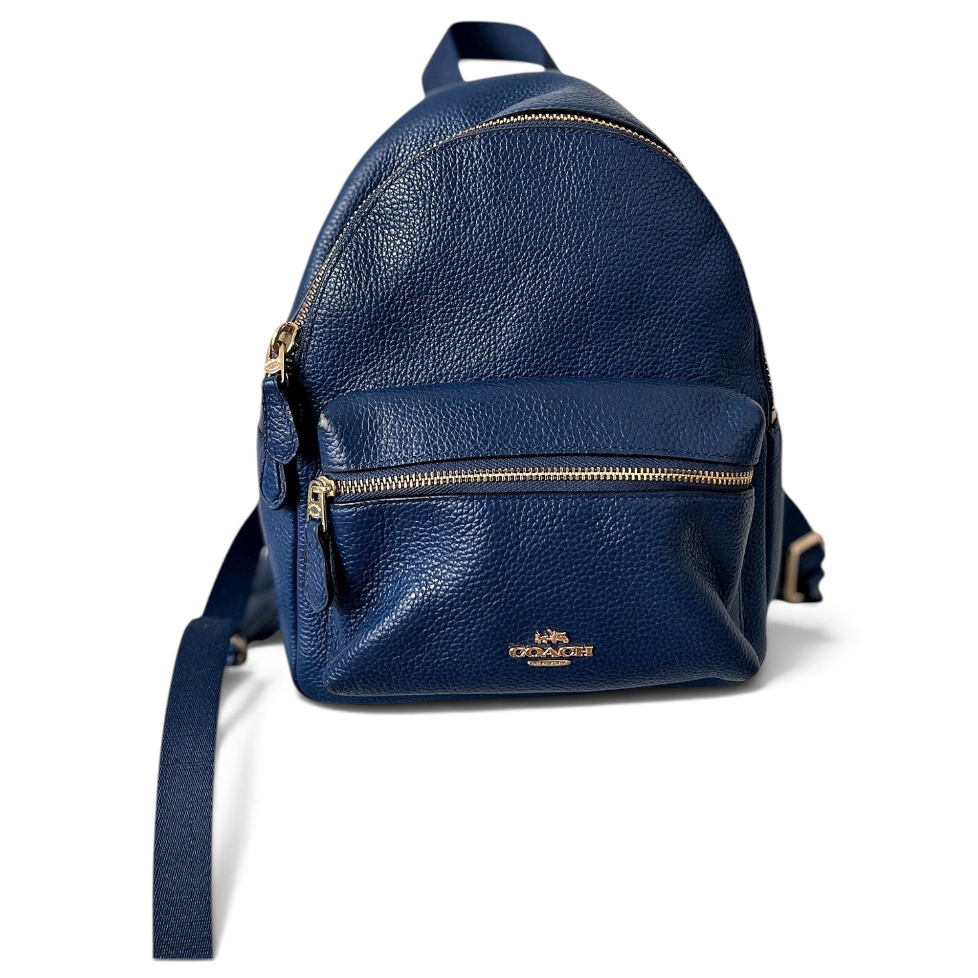 Campus leather backpack