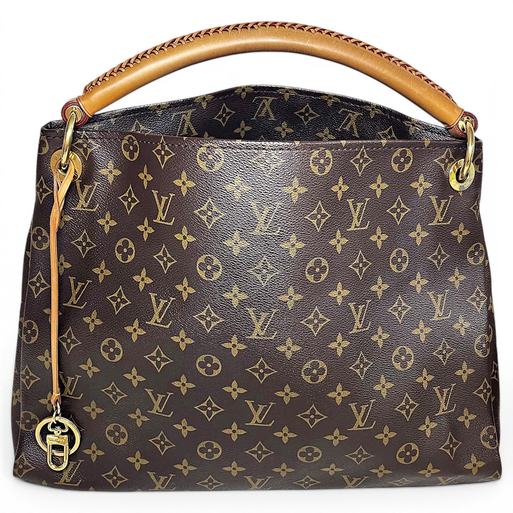 Artsy leather handbag