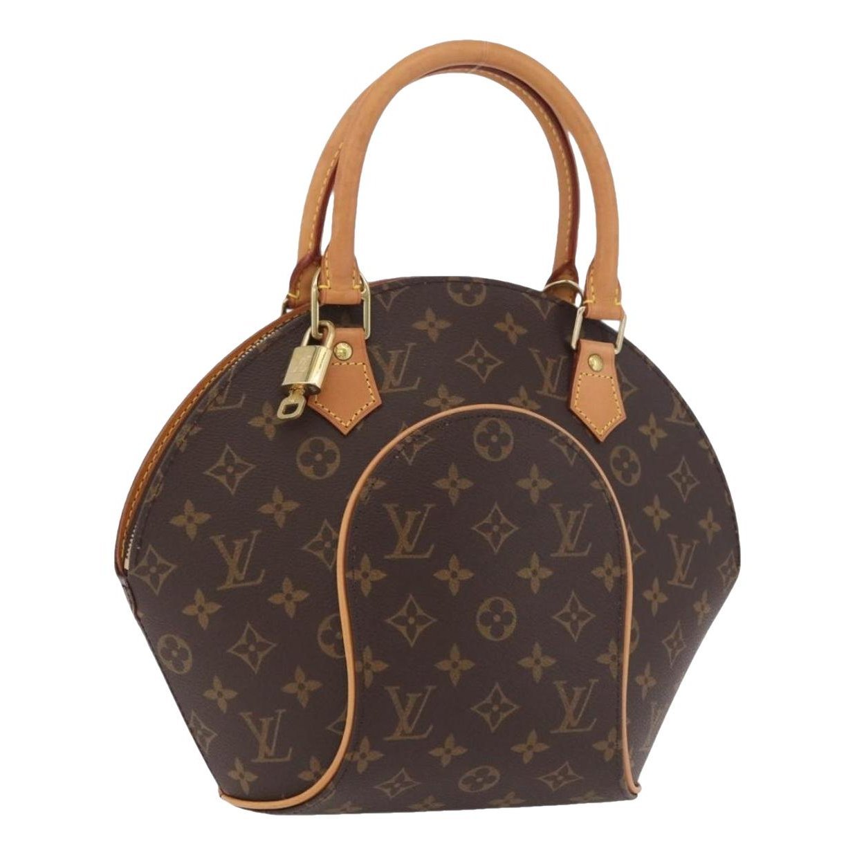 Ellipse leather handbag