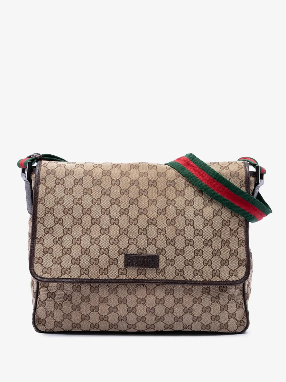 2016-2026 GG Canvas Web Flap Messenger Bag crossbody bag