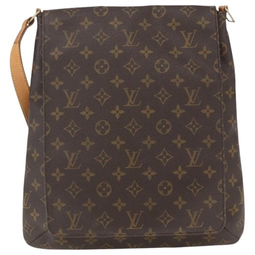 Musette leather handbag