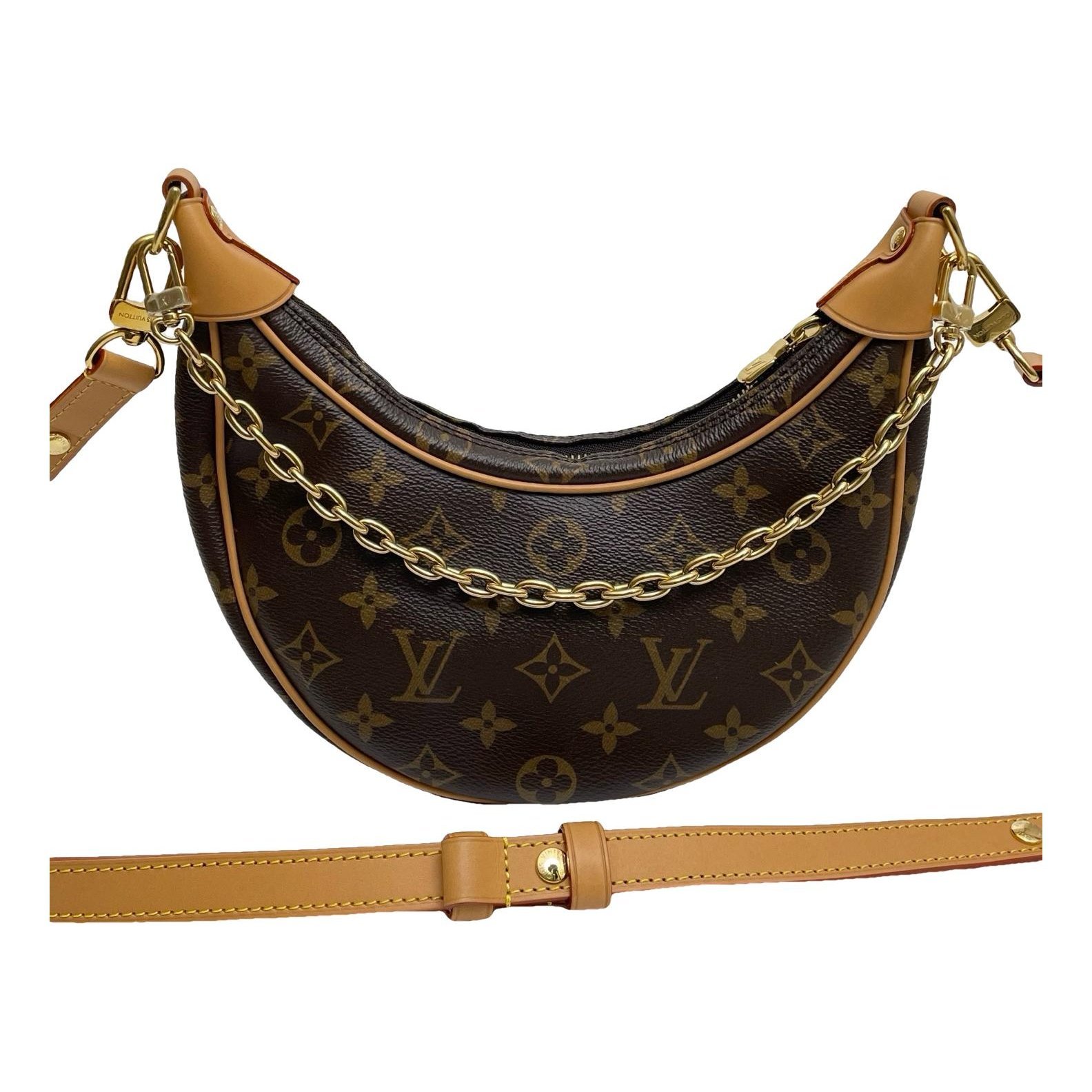 Loop leather handbag