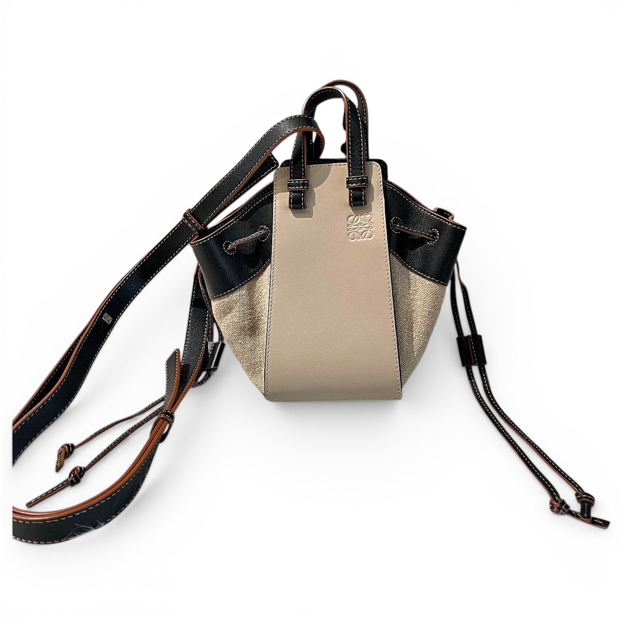 Hammock leather handbag