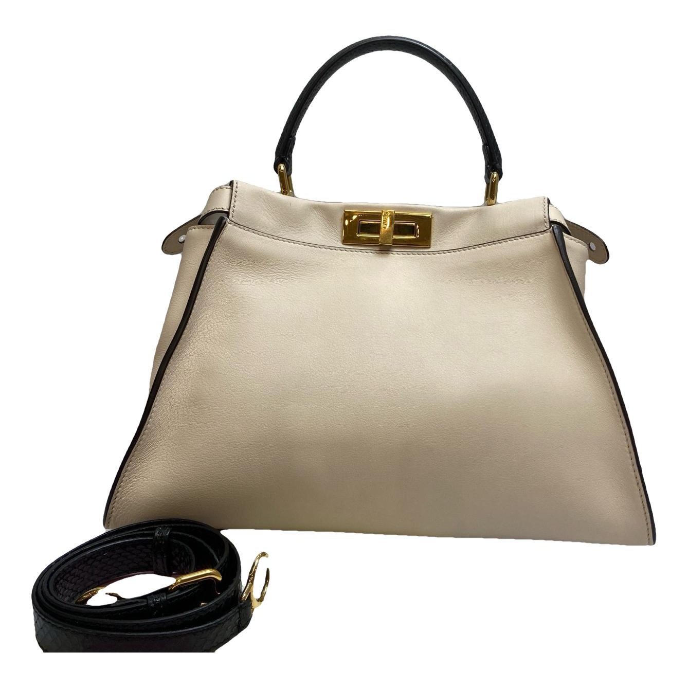 Peekaboo leather handbag