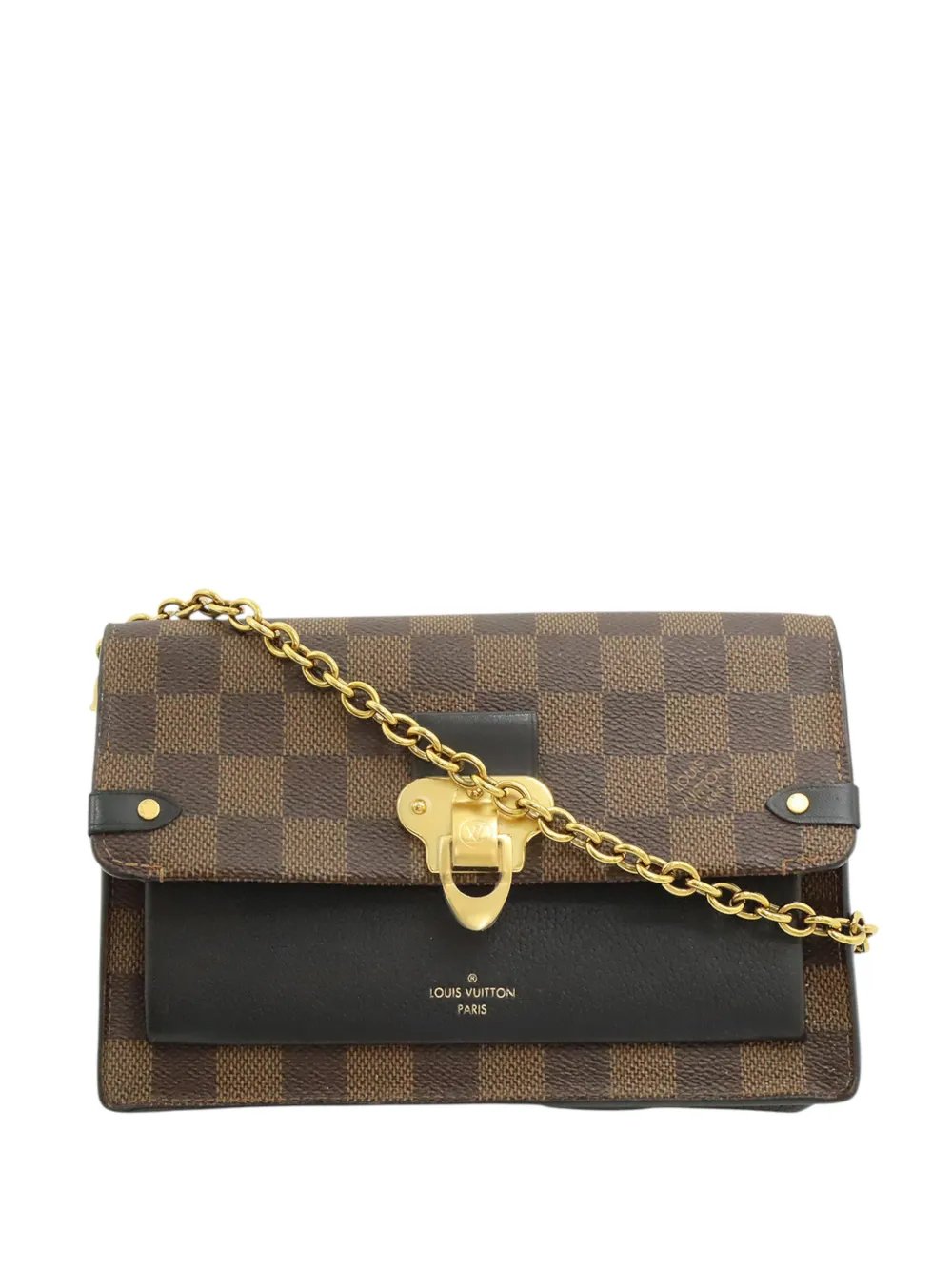 2019 Damier Ebene Vavin Wallet on Chain crossbody bag