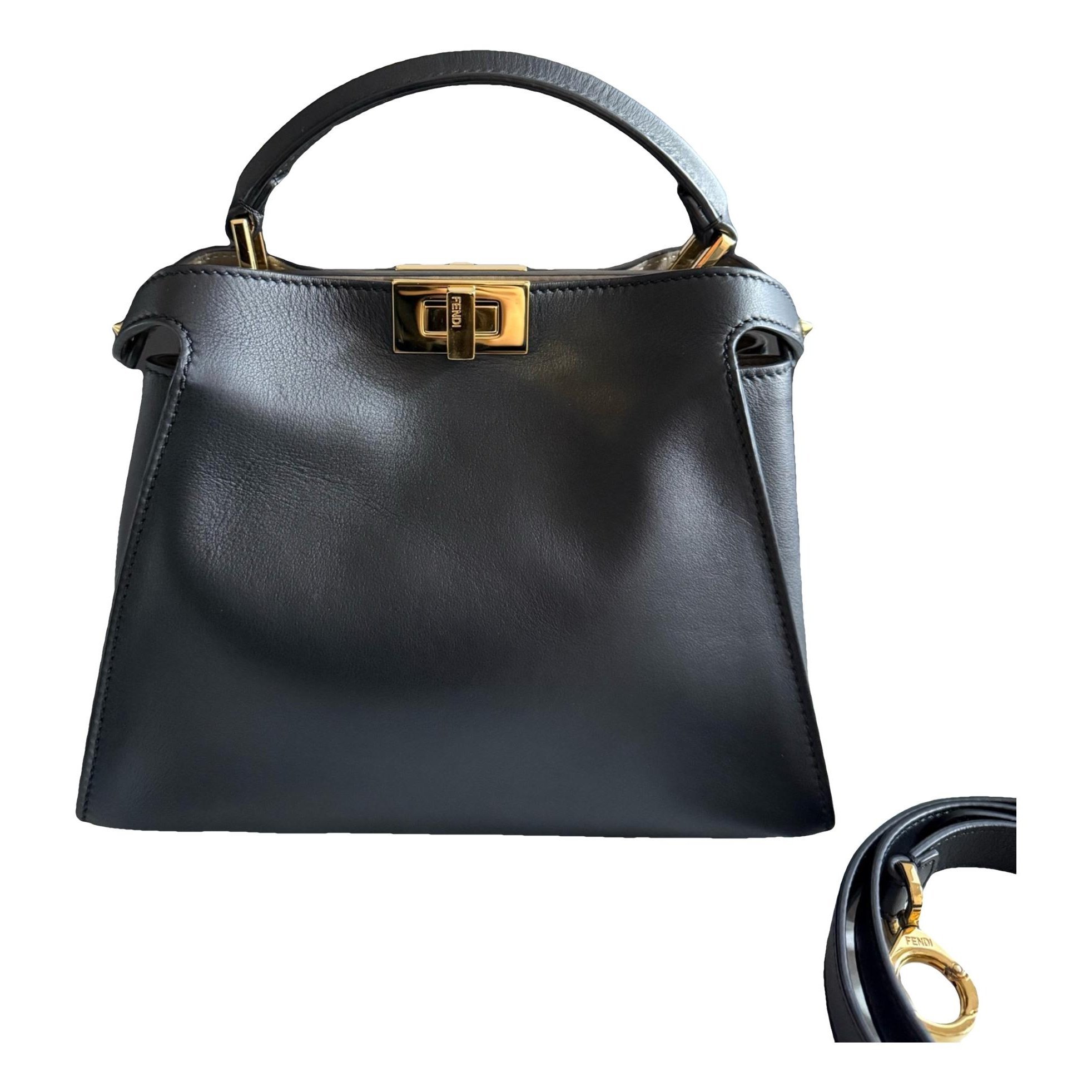 Peekaboo leather handbag