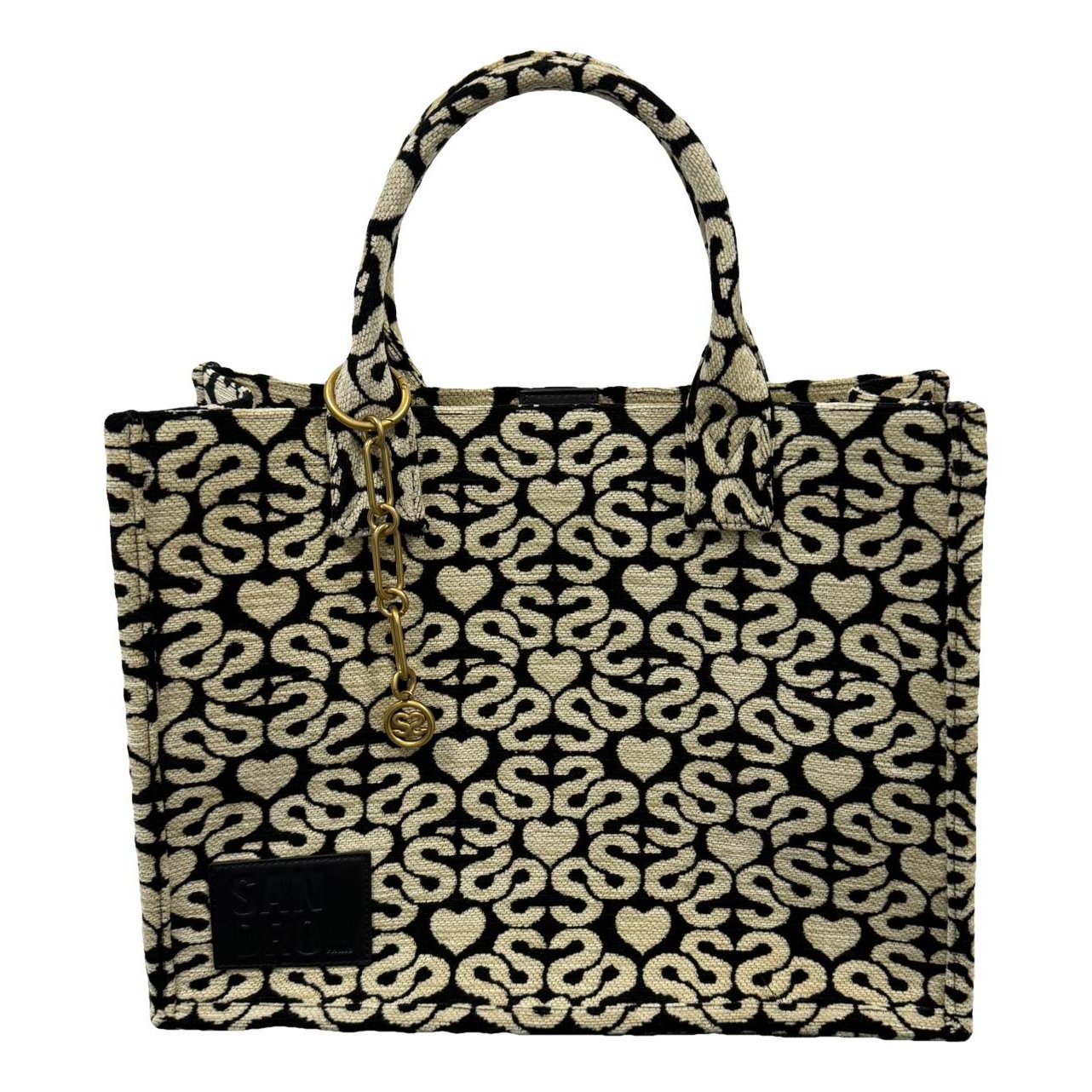 Sandro Addict velvet tote