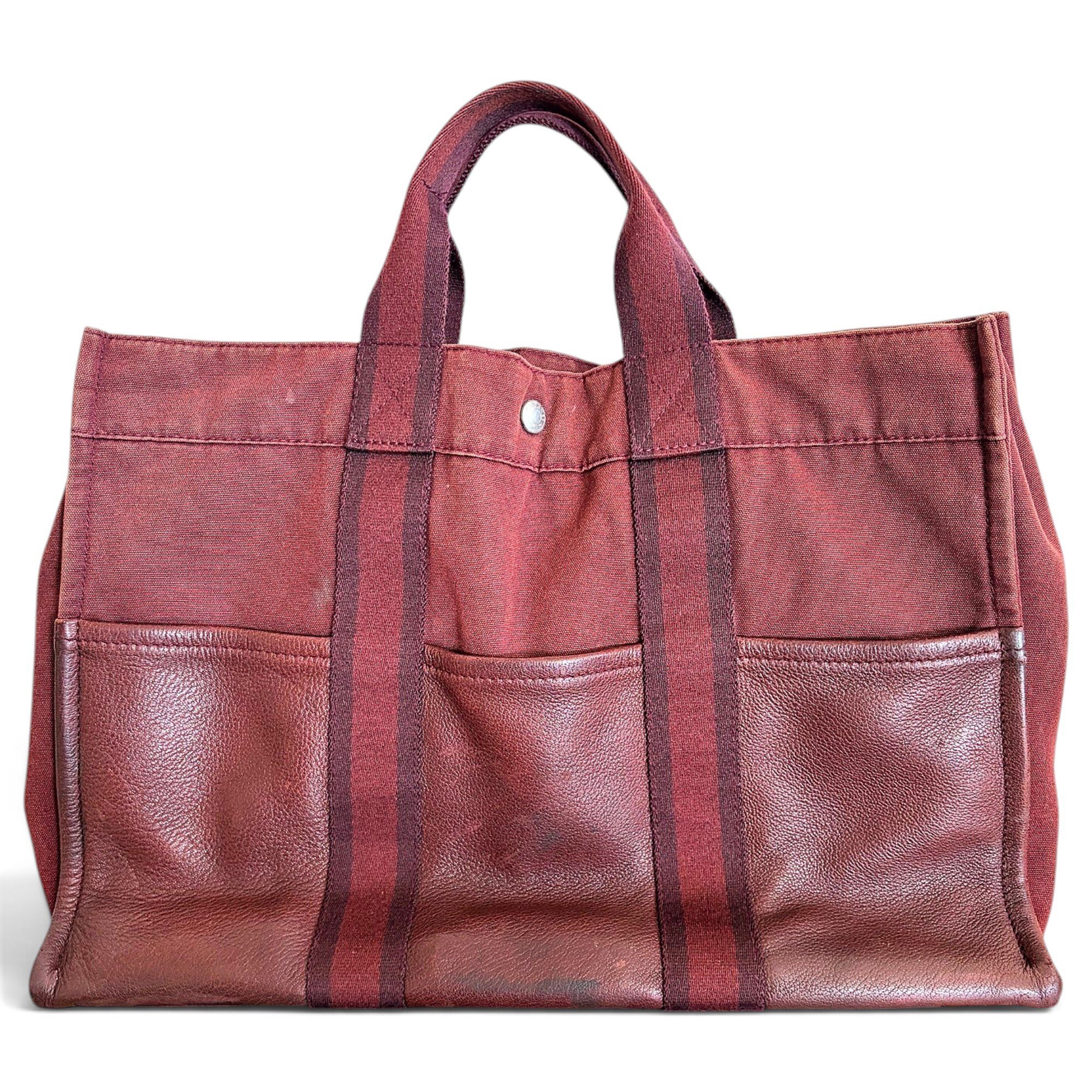 Leather tote