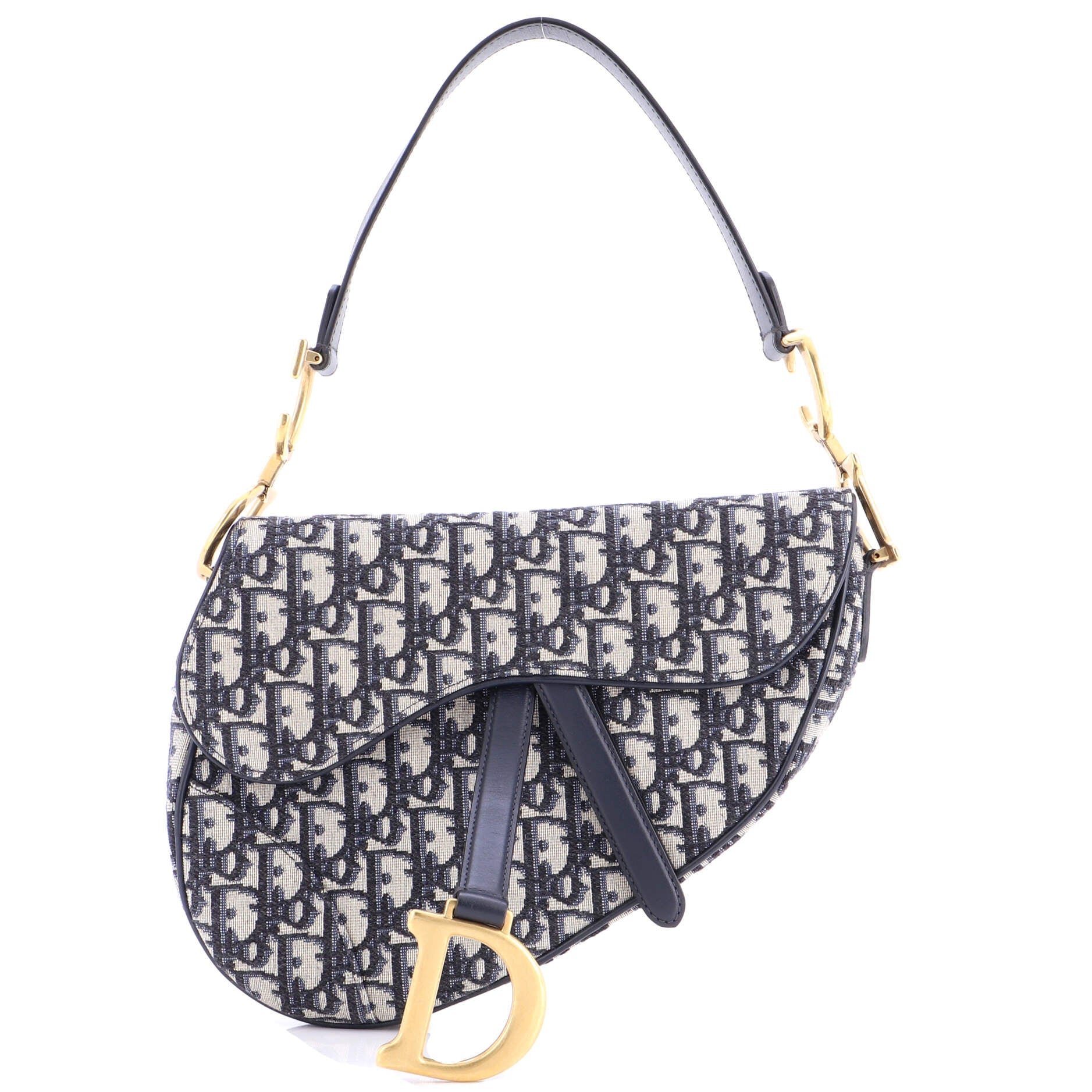 Dior Saddle Handbag Oblique Canvas Medium