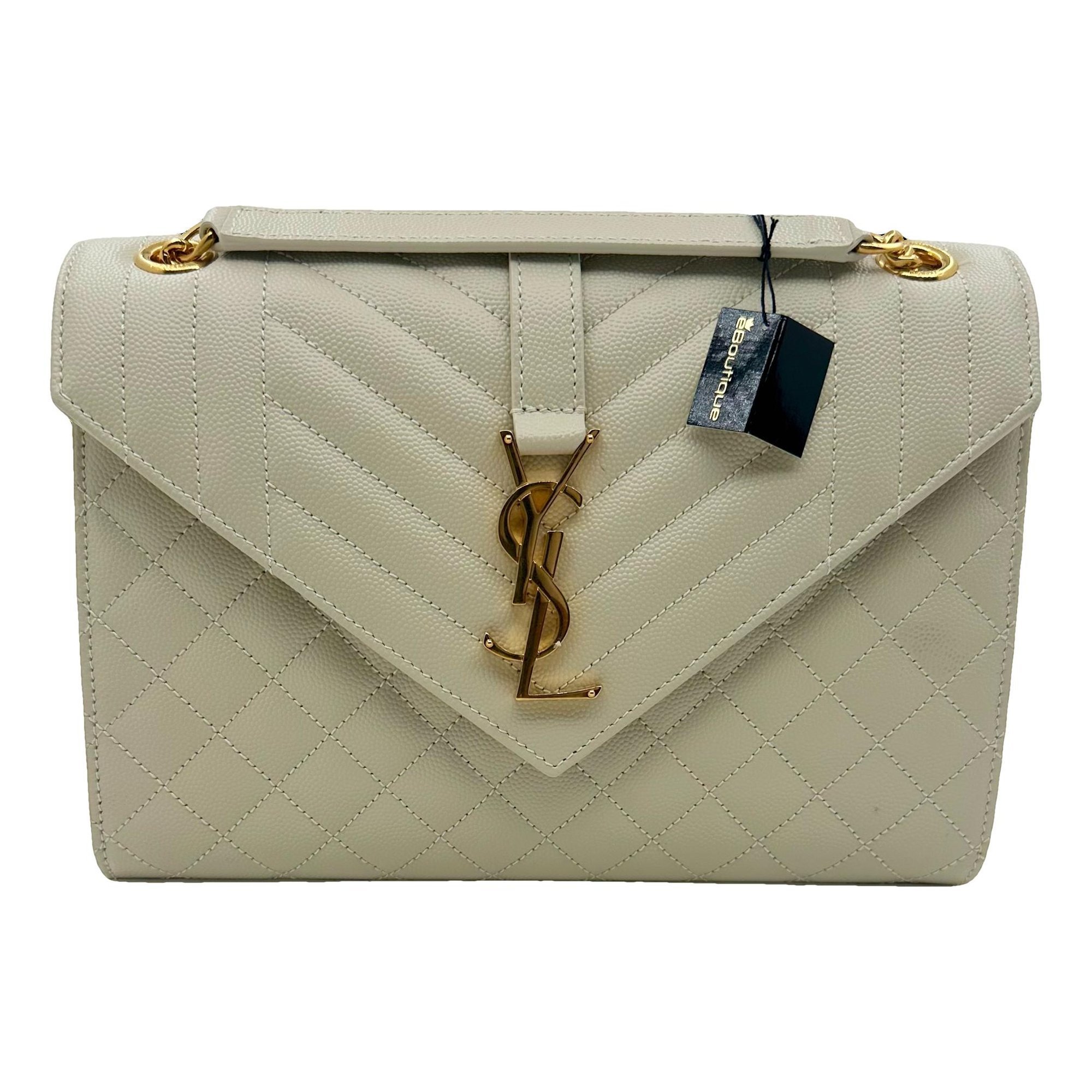Envelope leather handbag