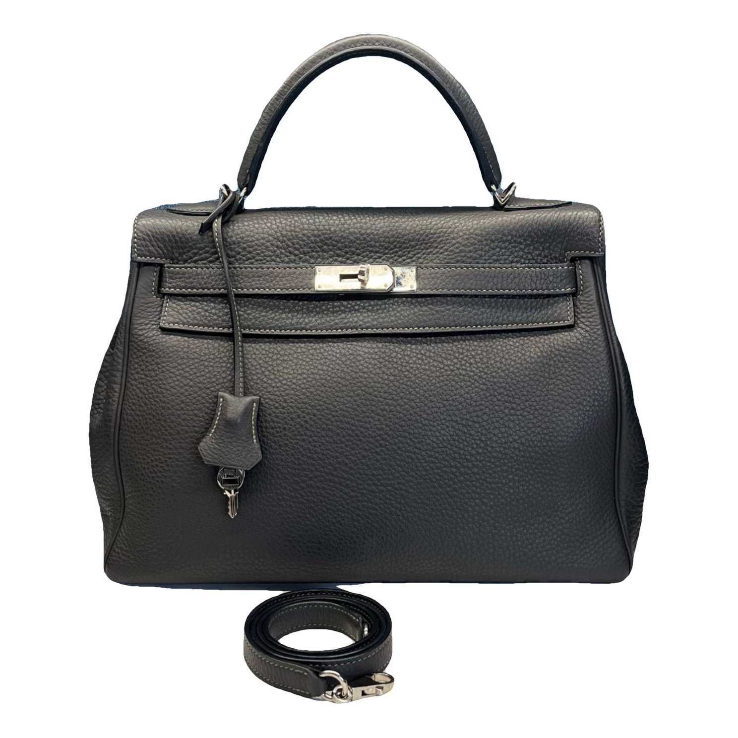 Kelly 32 leather handbag