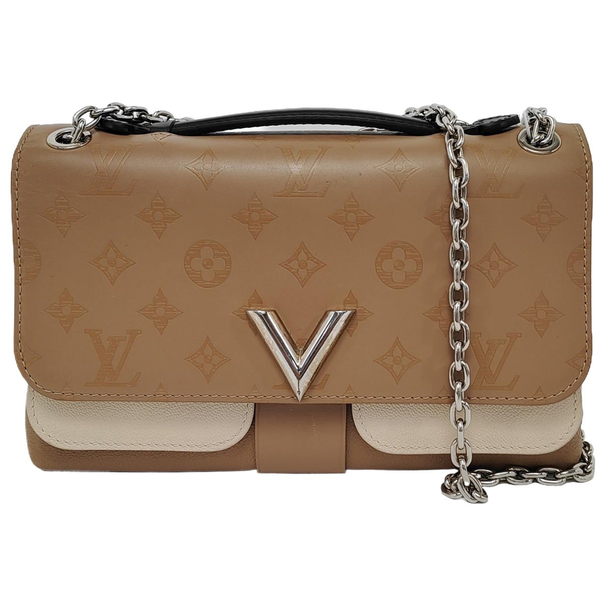 One Handle very leather handbag